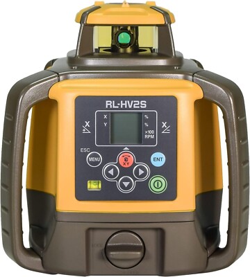 Topcon RL-HV2S Dual Slope Laser 1051612-21 w/Case, Detector and Clamp