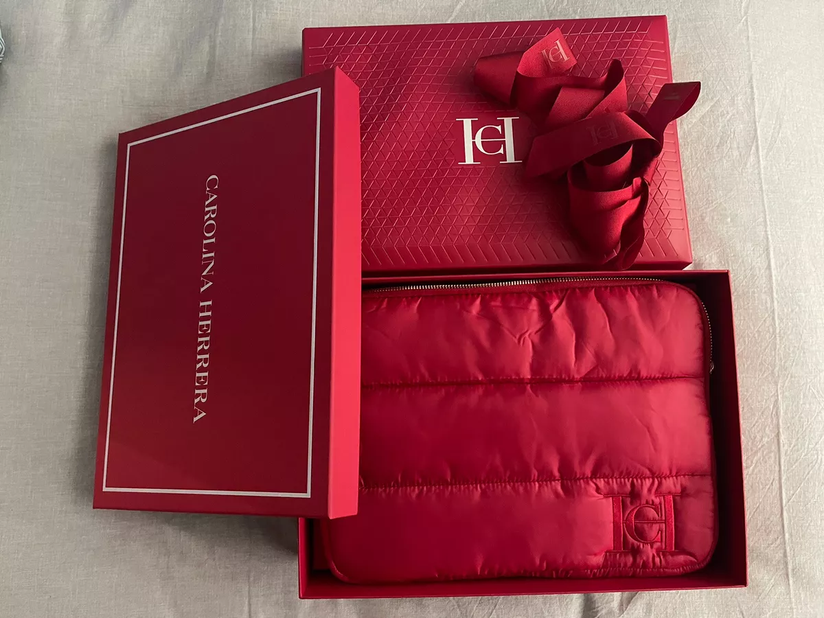 Carolina Herrera Good Girl Red Quilted Puffer Bag Laptop Cover