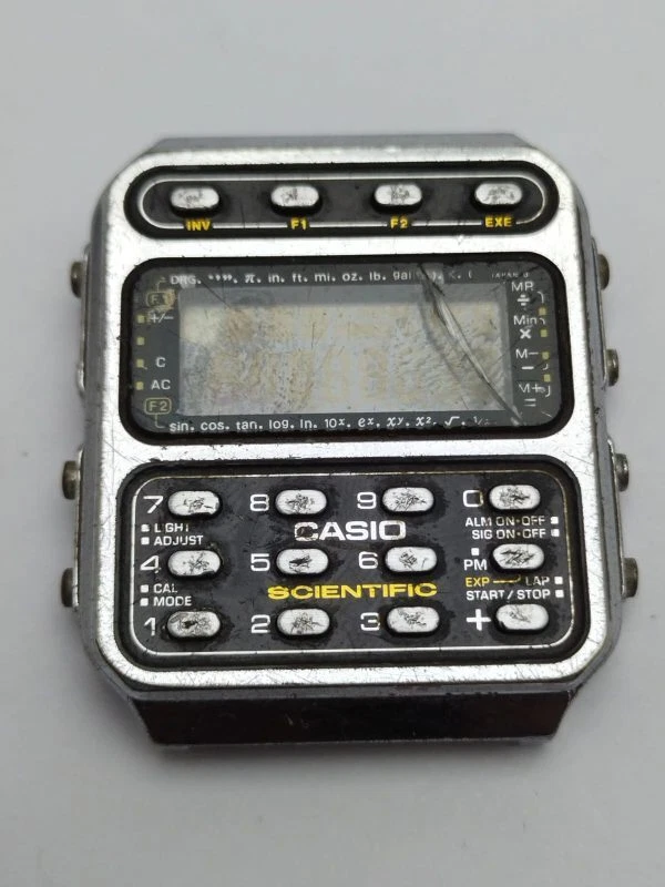 Casio CFX-200 Scientific Calculator Vintage Men's Watch For Parts