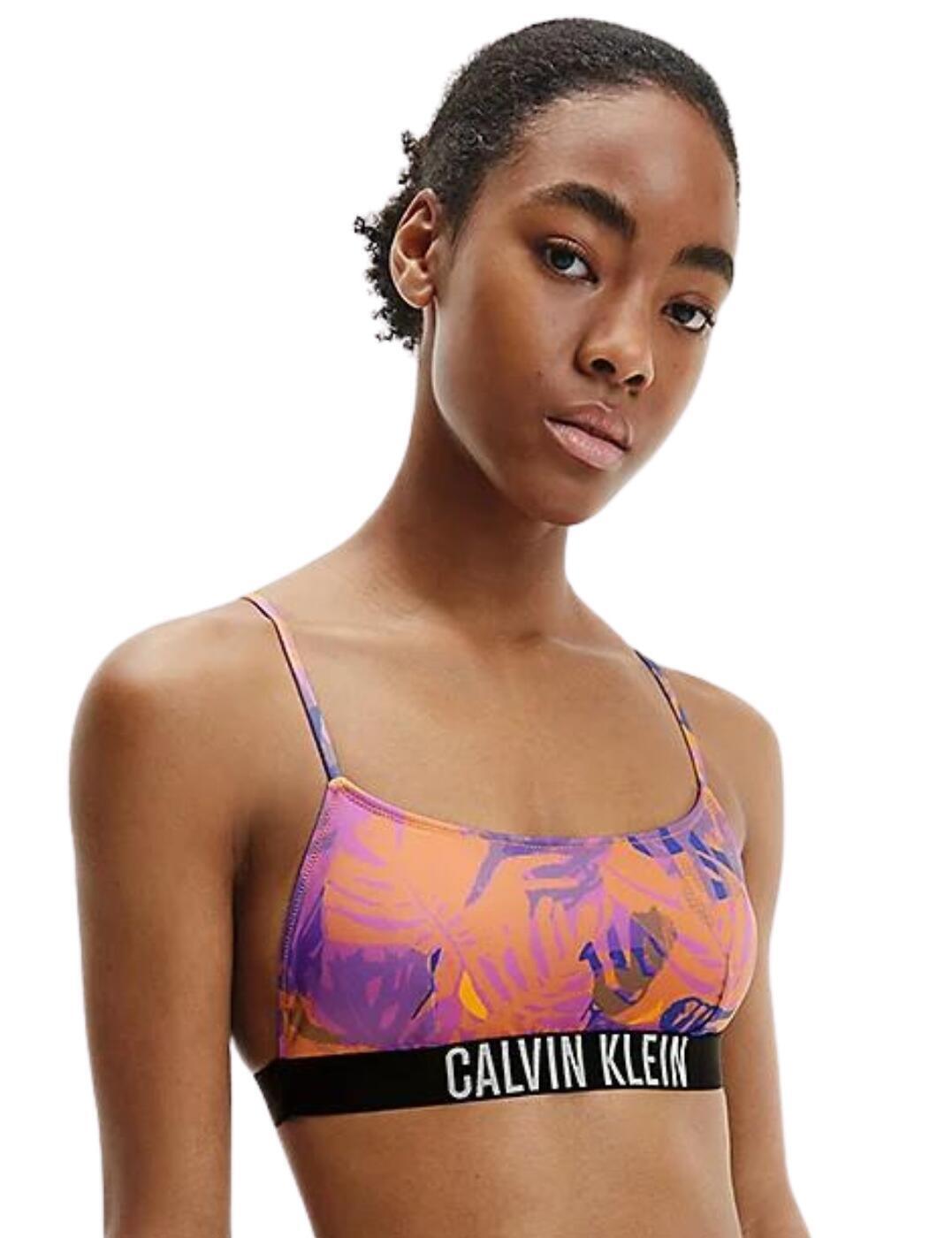 Calvin Klein Intense Power Bralette Bikini Top KW0KW01831 Womens Swimwear |  eBay