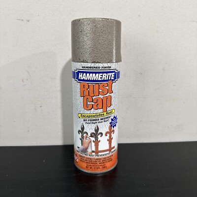 [ 1 Can ] Hammerite Hammered Finish Rust Cap Spray Paint 12 Oz - Hammered Bronze