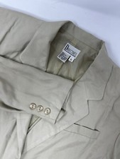 Directives Cream Colored Light Weight Women s Blazer 100 Silk Sz 6 Vintage GHR6
