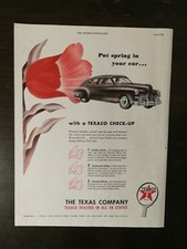 Vintage 1947 Texaco Oil Full Page Original Color Ad A1