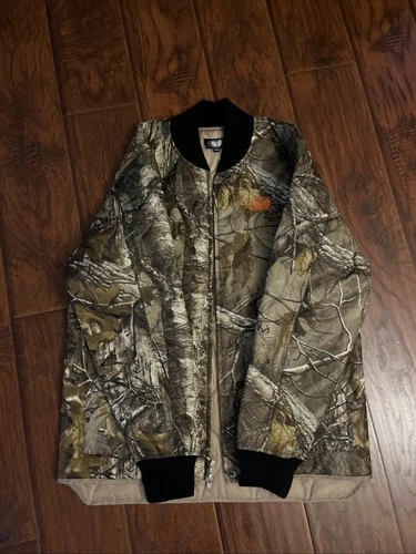 Wu Wear Real Tree Quilted Bomber Jacket Size Medium New Without Tags Rare DS 90s image 3