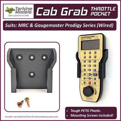 Cab Grab - MRC / Gaugemaster Prodigy (Wired) - Throttle Pocket Controller Holder