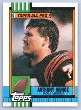 1990 Topps Anthony Munoz #278b Cincinnati Bengals