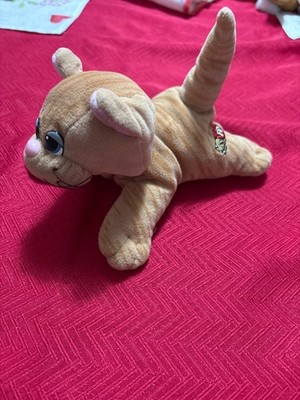 Vintage Tonka Pound Purries Orange Tabby Kitty Plush Stuffed Cat 7 in