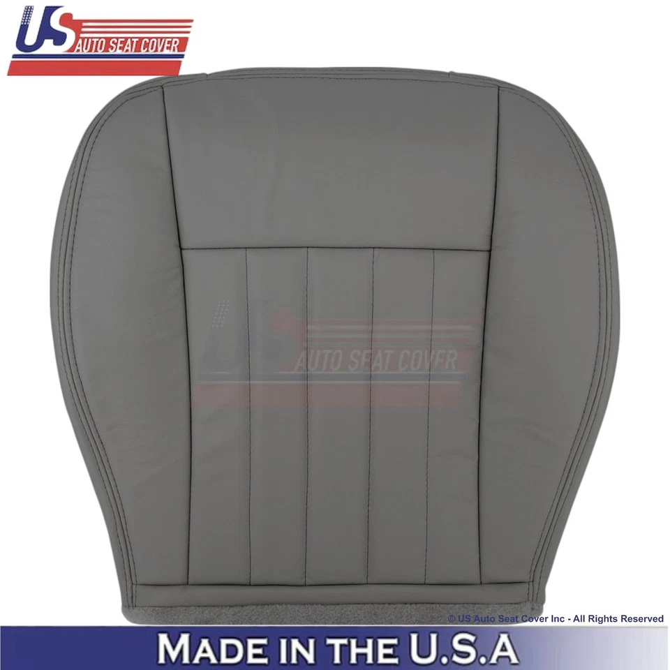 Fundas de asiento inferiores de cuero genuino para Jeep Liberty Limited 2005-2007 Lt. Pizarra Foto 4 de 4