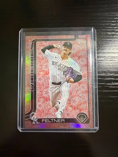 2025 Topps - Ryan Feltner #444 Colorado Rockies - Fireworks /5