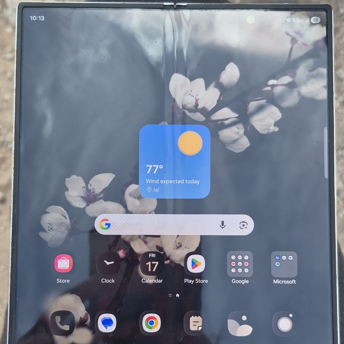 Samsung Galaxy Z Fold6 White Foldable Dual SIM Metro by T-Mobile 