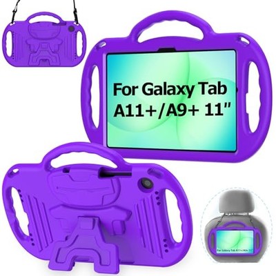 Case for Samsung Galaxy Tab A11+ Plus 11in, Shockproof Stand with Strap Lanyard