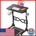 Oransail Small Standing Desk Wheels 29.5-45.3 Inch Adjustable Height Portable