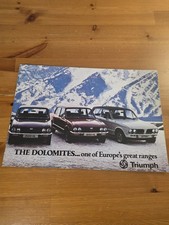 Triumph Dolomite Range UK Sales Brochure (1978), Inc Sprint, 1850 1500 1300