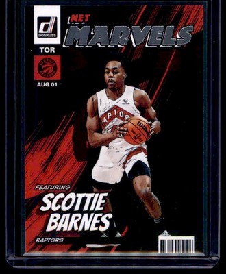 2022-23 Donruss #19 Scottie Barnes Net Marvels Press Proof B15