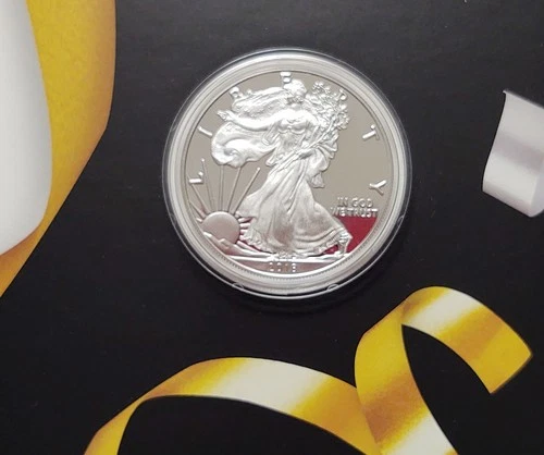 2018-W US Mint Congratulations Set American Eagle Silver Proof Coin, Low Mintage