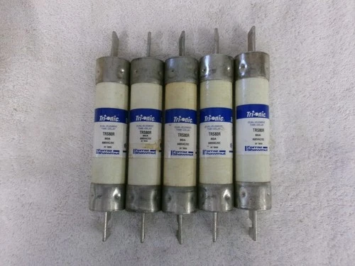 Ferraz Shawmut Tri-onic Dual Element Time Delay Fuse TRS80R Lot of 5