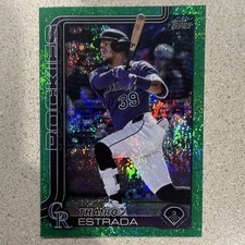 Topps 2025 Update Series Green Foil Thairo Estrada #US339 /99 Colorado Rockies