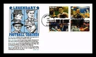 US COVER LEGENDARY FOOTBALL COACHES FIRST DAY ISSUE SETENANT GAMM CACHET