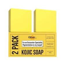 Ghar Kojic Soap for Bathing | Herbal Cleansing Soap | Daily Use | Pack of 2