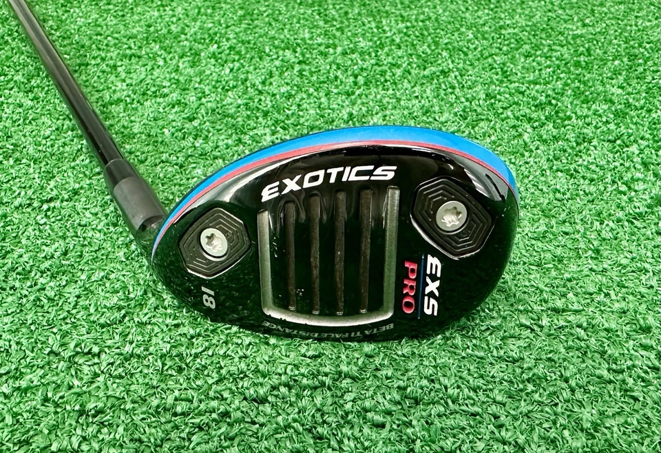 Tour Edge EXOTICS EXS PRO 18° Utility Driving Hybrid Iron Regular-Flex MRH + HC - Image 2 of 4