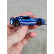 Hot Wheels 2016 Camaro SS Blue White Stripes Diecast Car 1:64 DHP14 Muscle Mania