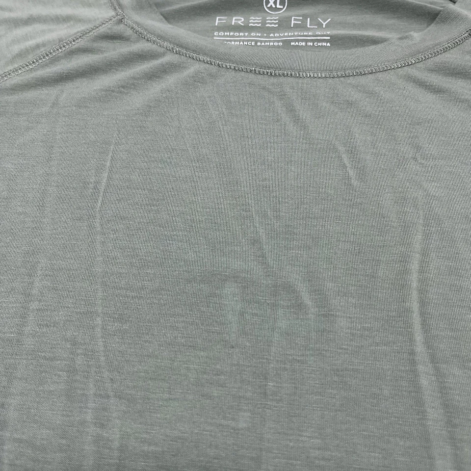 Free Fly Bamboo Performance Shirt Men’s XL Green Long Sleeve - Stain - Image 3 of 4
