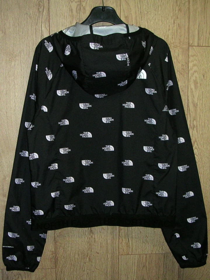 The North Face Girls Black Hooded Raincoat Windcheater Jacket Coat Age 12-13 - Image 4 of 4