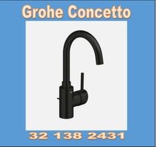 Grohe Concetto 321382431 Matte Black Bathroom Faucet Single-Hole