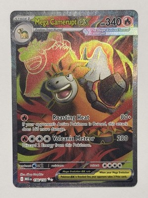 Mega Camerupt ex Holo Ultra Rare ME01: Mega Evolution 156/132 NM