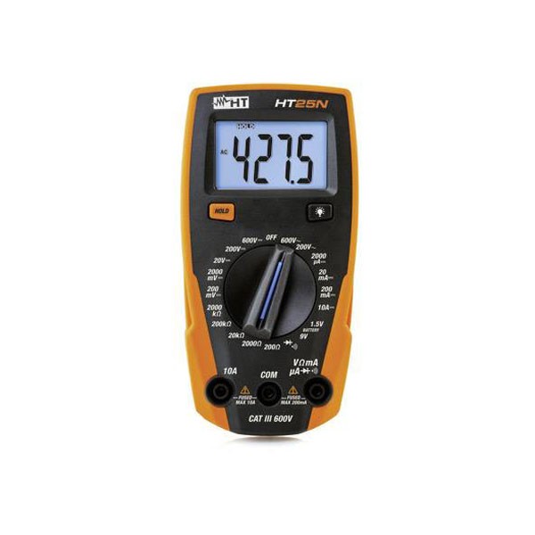 HT Instruments HT25N Multimeter 2000 Counts CAT III 600V Digital