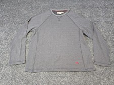 Tommy Bahama Sweater Mens Medium Gray Long Sleeve Waffle Knit Pullover Casual