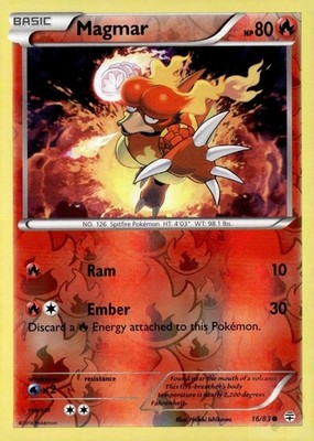 Magmar 16/83 Common Generations Pokemon Reverse Holo NM/M