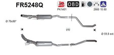 PARTIKELFILTER FÜR PEUGEOT 508 SW I (8E ), PEUGEOT 508 I (8D ) - AS FR5248Q
