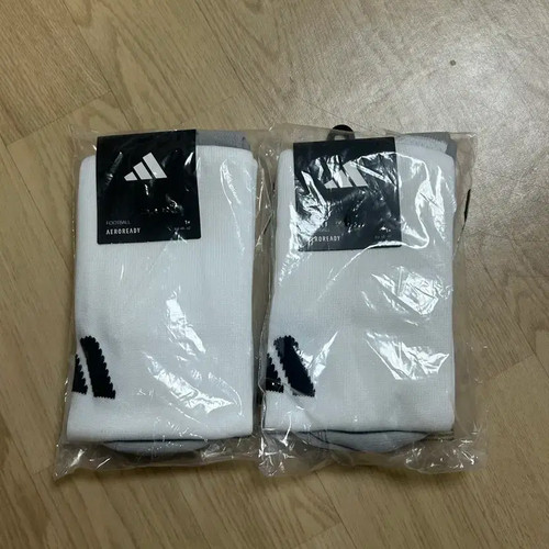 Unopened Adidas White Soccer Stockings EU 40-42