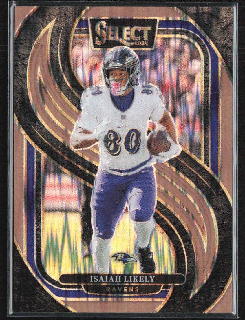 Isaiah Likely 2024 Panini Select Premier Copper Shock /299 #161 Baltimore Ravens