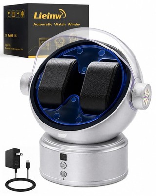 Lieinw Automatic Watch Winder for Rolex and Men Watches, Astronaut Style Doub...