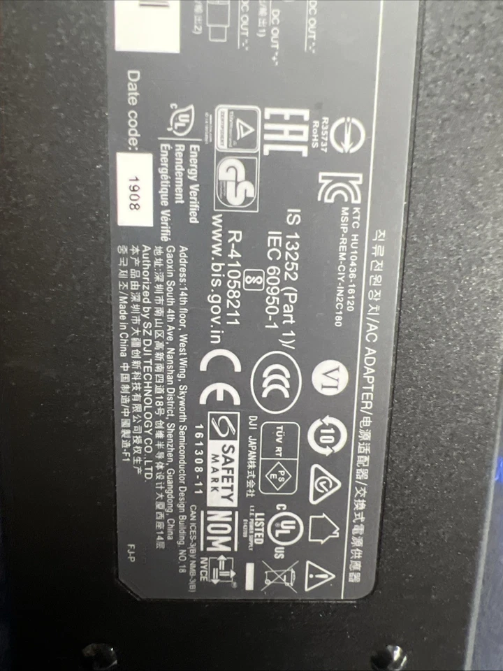 DJI Inspire 2/Ronin 2 /Matrice 200 Series Battery & RC Charger IN2C180 FasT SHIP - Image 3 of 4