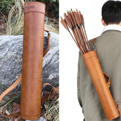 SURWOLF Traditioneller Pfeilköcher Verstellbarer Hüfttasche Rücken Bogenschießen Jagd