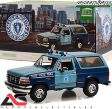 Greenlight Ford Bronco Xlt Massachusetts State Police 1996 1:18 19120
