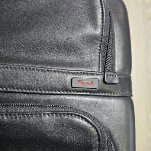$1000+ TUMI Alpha EXPANDABLE 2 Wheeled Leather Laptop Briefcase Model 96124DH - Picture 4 of 24