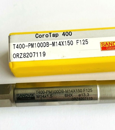 SANDVIK CoroTap™ 400 forming tap T400-PM100DB-M14X150F125 6HX NEW 1 pcs. - Picture 6 of 6