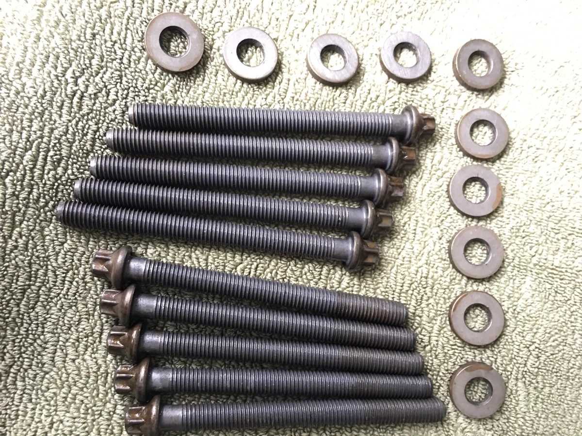 Genuine BMW Cylinder Head 10 Bolts 10 Washers 11127550856 