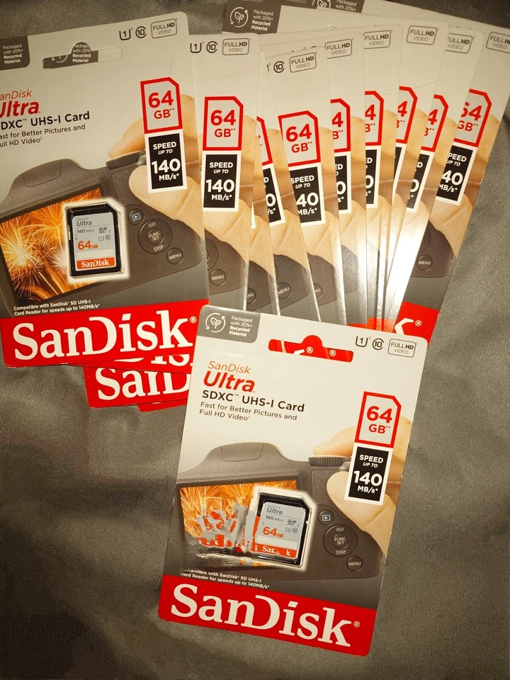 SanDisk SD Cards - 64GB Ultra SDXC UHS-I Memory Cards - Image 2 of 4
