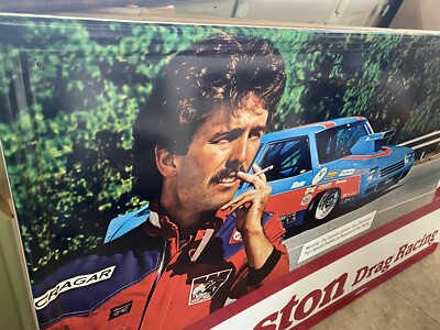 NHRA Pro Stock WINSTON DRAG RACING Metal Sign 3x5 Nos Old