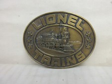 1978 Lionel Trains Locomotive Brass Plated Belt Buckle Men's Fashion Accessory