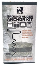RHINO OUTDOORS Auger Stakes Heavy Duty Tent Stakes for Blinds and Tarps 4-Pack