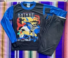 Vintage 1994 BATMAN Youth 14 Pajama Set by PCA Apparel USA *NEVER WORN! NWOT 90s