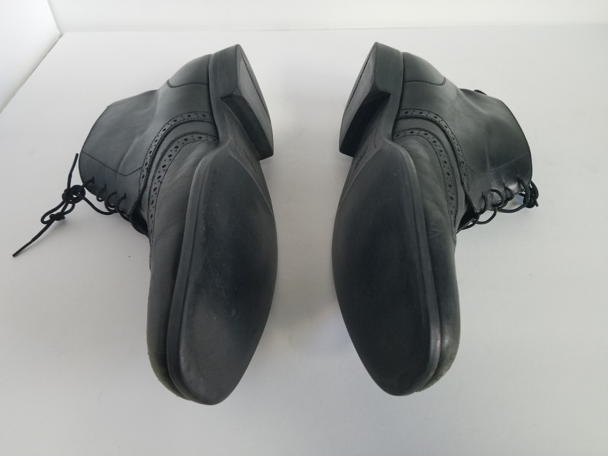 HUGO BOSS Men\'s Black Leather Lace Up Dress Chukka Ankle Boots Size US 11.5 Amazon.com | HUGO Mens Kyron Suede Lace Up Desert Chukka  main image 2