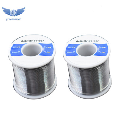 2Pack 0.031'' 60/40 Tin Lead Rosin Core Solder Wire Electrical Sn60 Pb40 Flux
