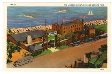 Lincoln Group Chicago's World's Fair Postcard 
